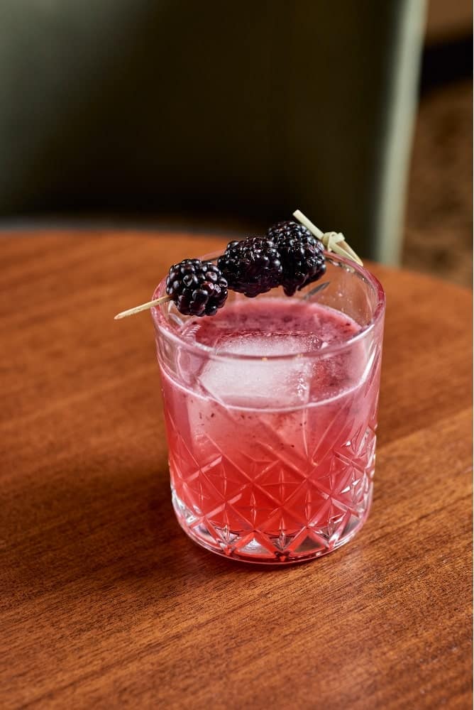 Handcrafted cocktail at The Dime bar