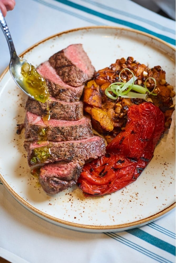 Merlot braised short rib dinner plate at The Dime