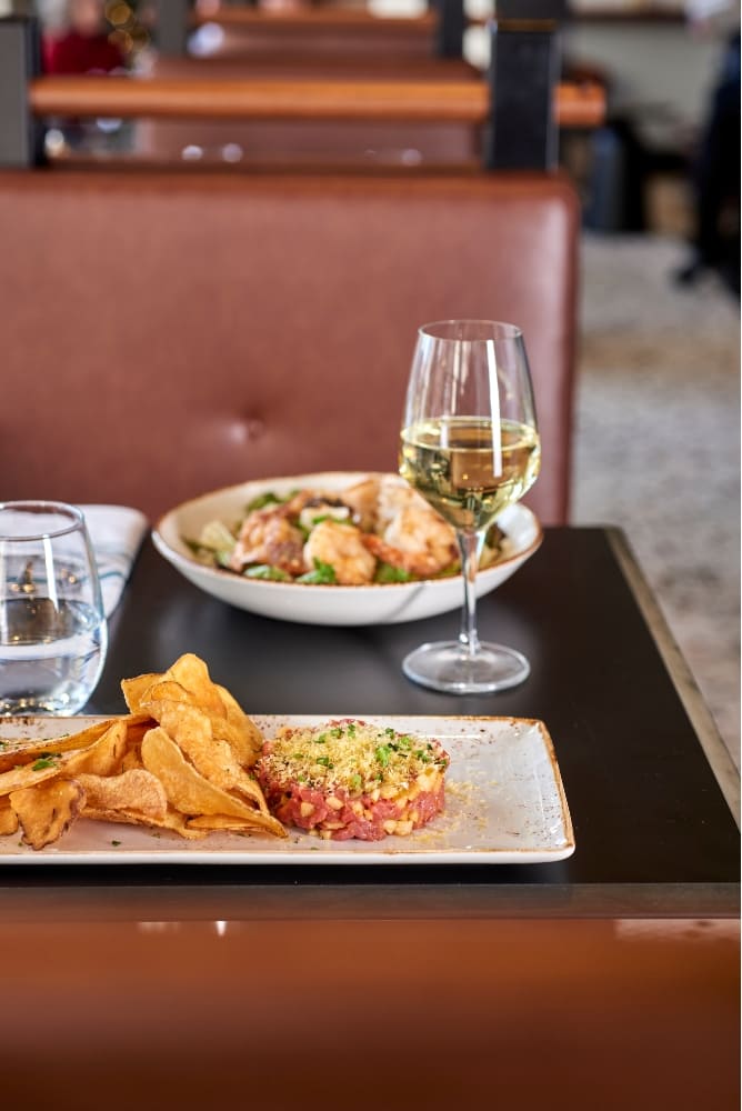 Fresh lunch dish at The Dime restaurant